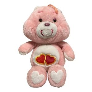 Care Bears Love A Lot Plush Bear 13" Kenner Vintage 1983